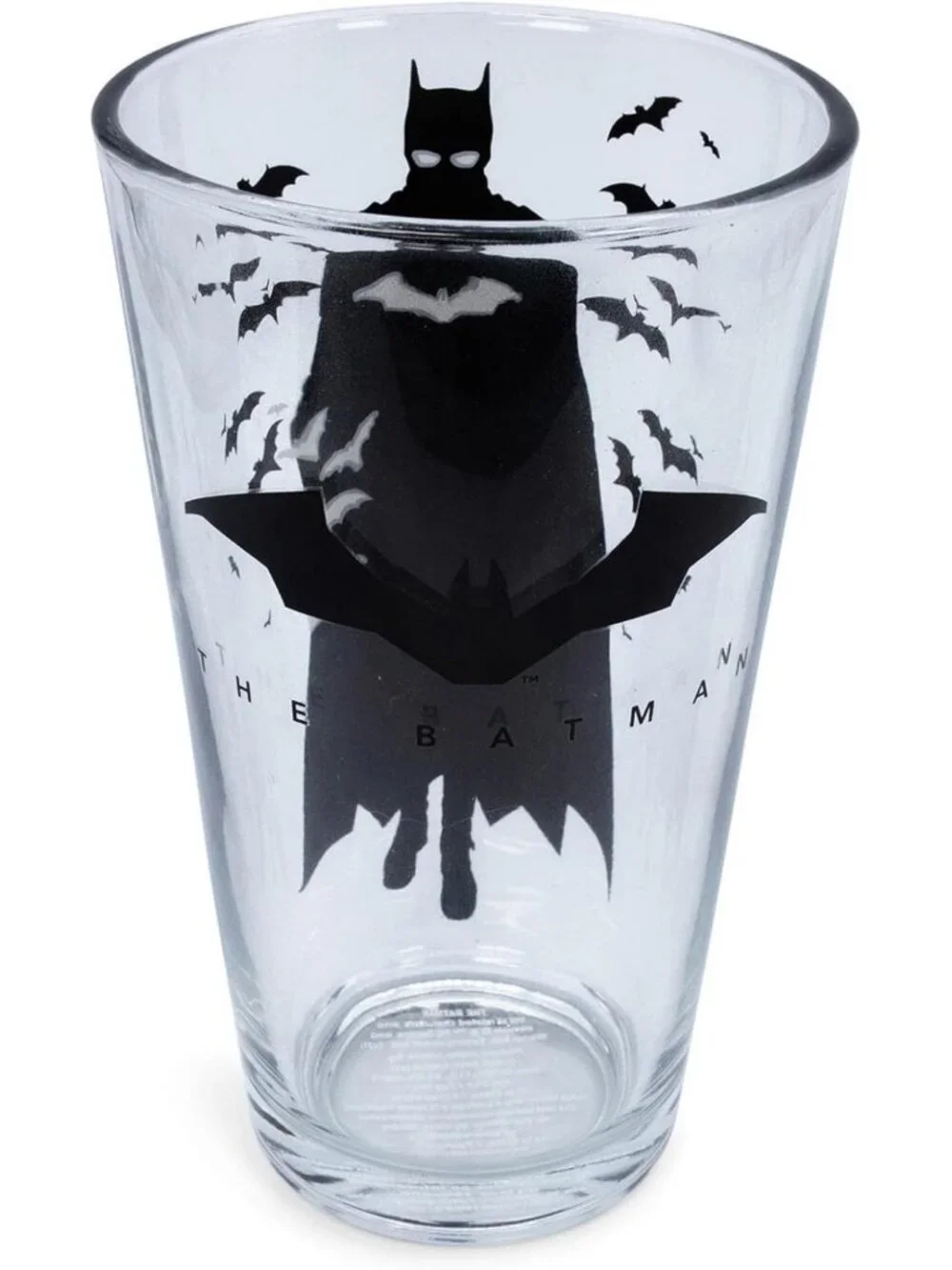 Batman Logo Pint Glass | 16oz Beer Mug for Home Bar, Pub Drinks & Gifts